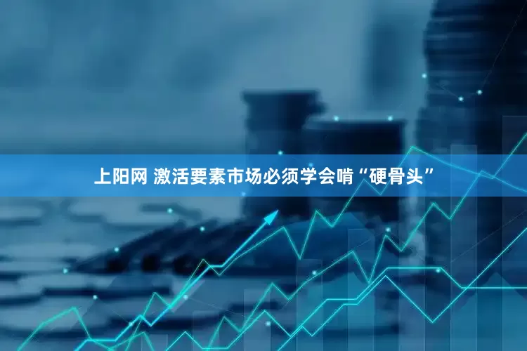 上阳网 激活要素市场必须学会啃“硬骨头”