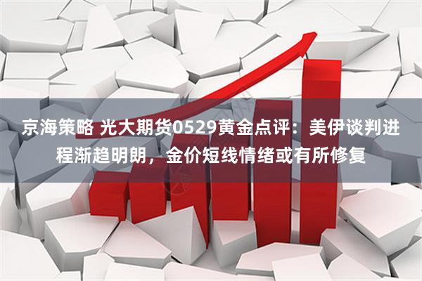 京海策略 光大期货0529黄金点评:美伊谈判进程渐趋明朗,金价短线情绪或有所修复
